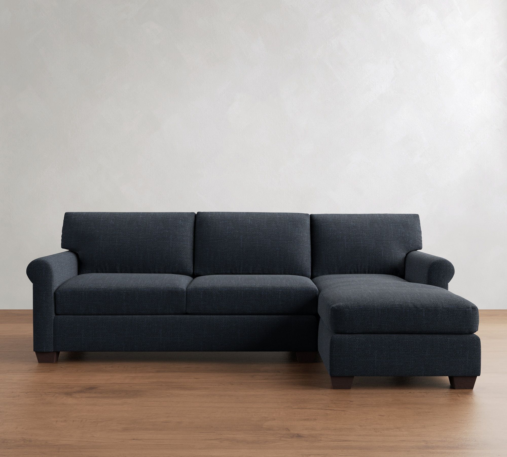 York Roll Arm Chaise Sleeper Sectional (119") - thumbnail 4
