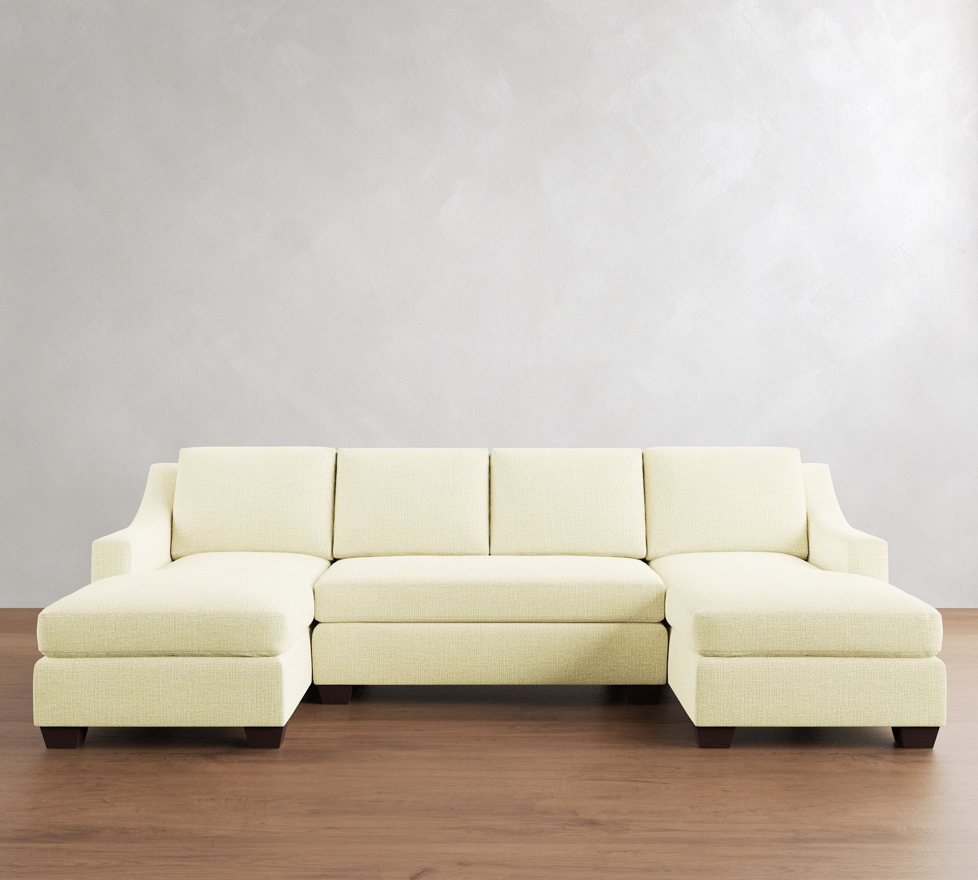 York Slope Arm Double Chaise Sectional (107"&ndash;127")