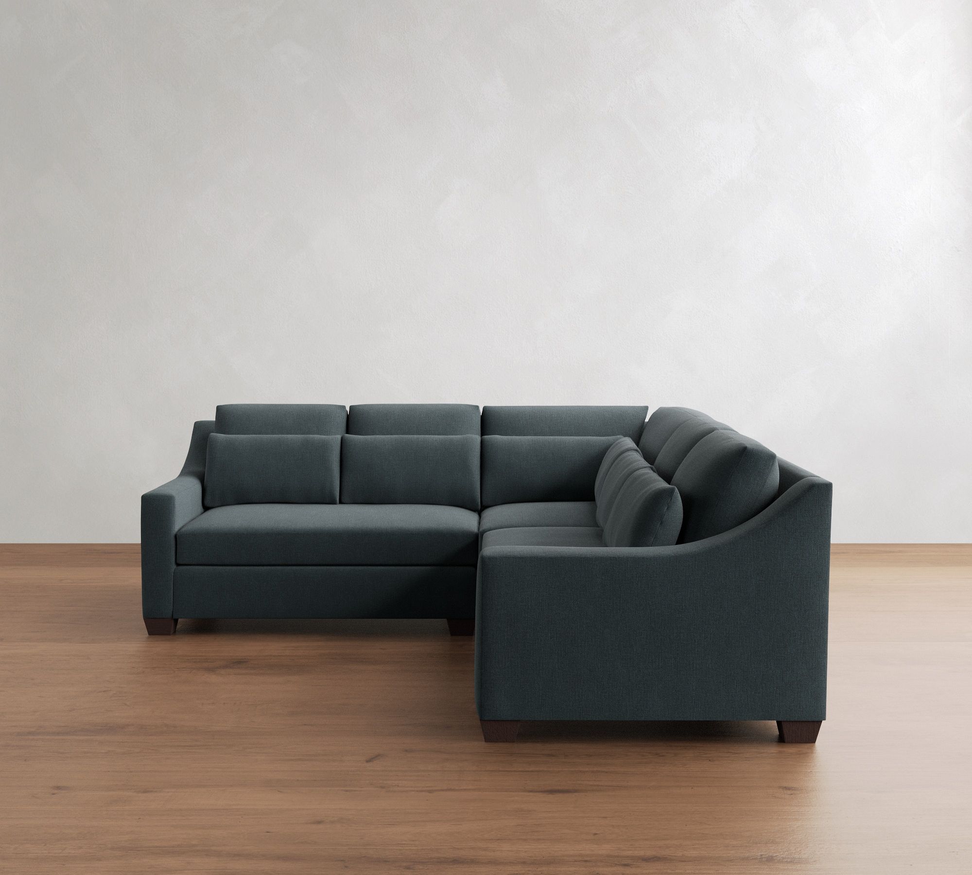 York Slope Arm Deep Seat 3-Piece L-Shaped Sectional (98")