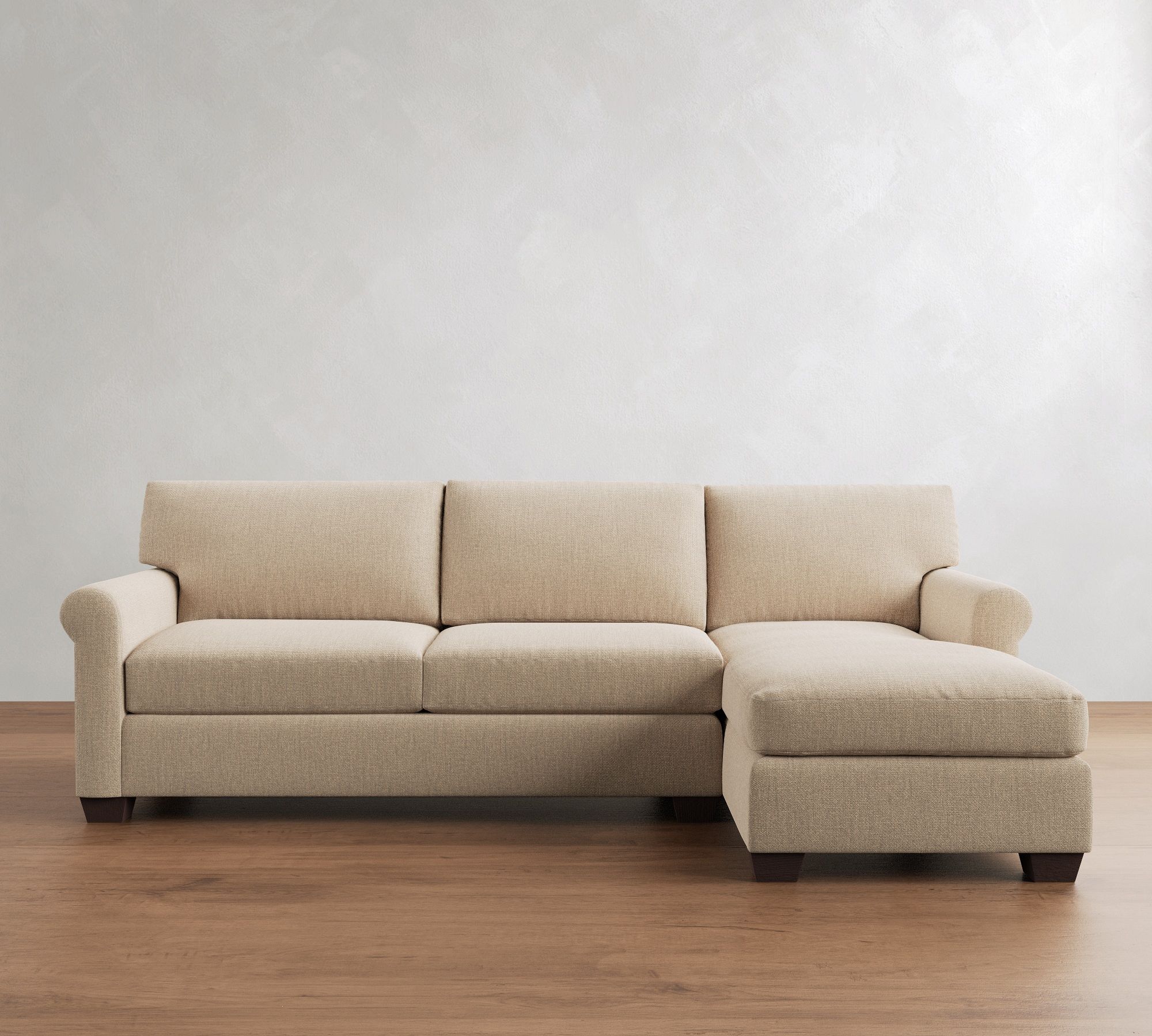 York Roll Arm Chaise Sleeper Sectional (119") - thumbnail 10