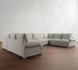 Canyon Roll Arm U-Shaped Sectional (153"&ndash;188")