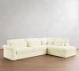 Westwood Roll Arm Deep Seat Slipcovered Return Bumper Sectional (125"-137")