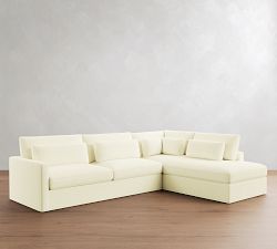 Westwood Slim Arm Deep Seat Slipcovered Return Bumper Sectional (119"-131")