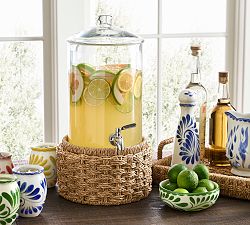 Capitola Woven Drink Dispenser Stand