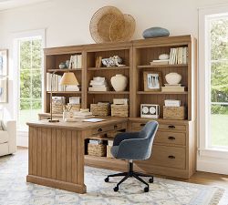 Carson Upholstered Swivel Desk Chair