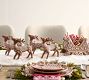 Handcrafted Ceramic Gingerbread Reindeer &amp; Sleigh Set