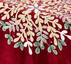 Holly Velvet Cotton Table Runner