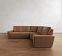 Larkspur Leather Power Reclining Wedge Sectional (142"-155")