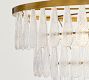 Mable Textured Glass Round Chandelier (37")