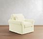 PB Comfort Modern Roll Arm Deep Seat Slipcovered Chair
