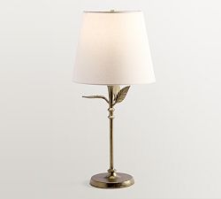 Botanical Forged Iron Table Lamp (21")