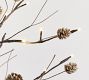 Lit Twinkling Twig Pinecone Tree