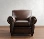 Manhattan Roll Arm Leather Chair