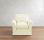 PB Comfort Modern Roll Arm Deep Seat Slipcovered Chair