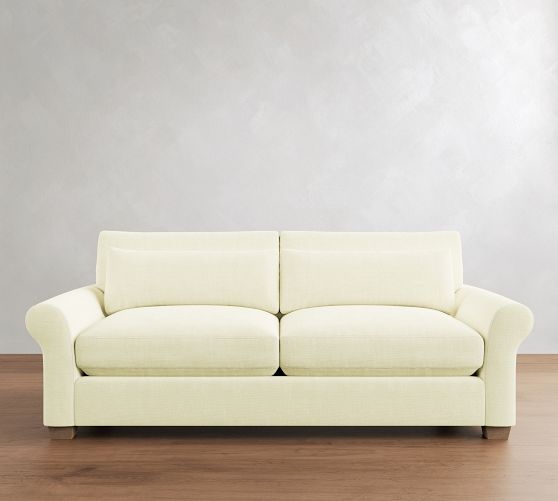 PB Comfort Modern Roll Arm Deep Seat Sofa (67"-122") by Pottery Barn