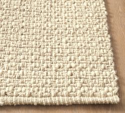 Cozy Basketweave Sweater Wool Rug