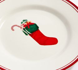 Holiday Classics Appetizer Plates - Mixed Set of 8