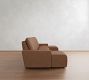 Larkspur Leather Power Reclining Double Chaise Sectional (146"-172")