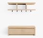 Newport Entryway Wall Shelf &amp; Storage Bench Set (56")