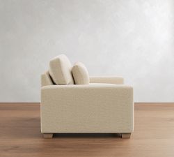 PB Comfort Modern Square Arm Deep Seat Chair and a Half