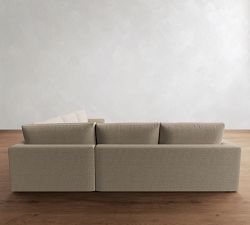 Westwood Square Arm 3-Piece L-Shaped Wedge Sectional (128"&ndash;138")