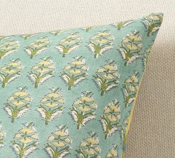 Bette Floral Reversible Embroidered Pillow