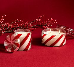Frosted Peppermint Lidded Candle