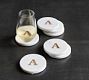 Alphabet Marble/Wood Coasters - Set of 4