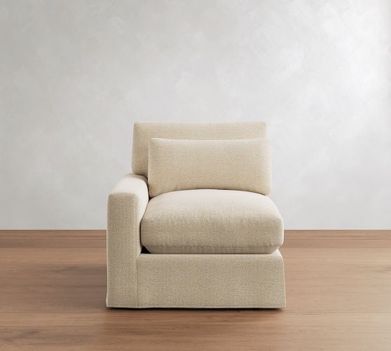 Build Your Own PB Comfort Modern Deep Square Arm Slipcovered Sectional by Pottery Barn