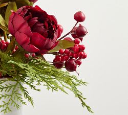 Faux Red Peony Bundle
