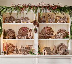 Handcrafted Ceramic Gingerbread Village People - Set of 7