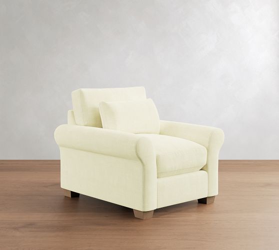 PB Comfort Modern Roll Arm Deep Seat Chair by Pottery Barn