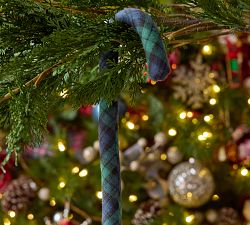 Plaid Candy Canes - Set of 6