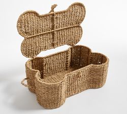 Safi Handwoven Seagrass Bone Storage Basket