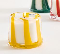Striped Cocktail Candles