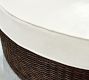 Torrey Wicker Round Swivel Outdoor Daybed