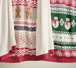 Spice Fair Isle Knit Jacquard Throw