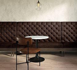 Hayworth High Back Leather Banquette