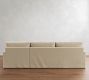 PB Comfort Modern Deep Square Arm Slipcovered Chaise Sectional (100"-126")