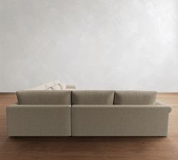 Westwood Roll Arm Deep Seat 3-Piece L-Shaped Wedge Sectional  (136"&ndash;146")