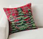 Elliot Tree Plaid Embroidered Pillow Cover
