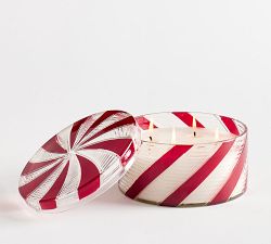 Frosted Peppermint Lidded Candle