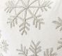 Snowflake Embroidered Pillow