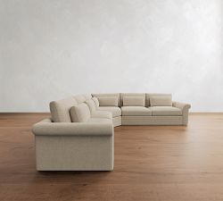 Westwood Roll Arm Deep Seat 3-Piece L-Shaped Wedge Sectional  (136"&ndash;146")