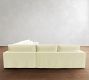 Westwood Square Arm Deep Seat Slipcovered 3-Piece L-Shaped Wedge Sectional (133")
