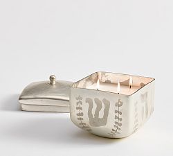 Antique Silver Lidded Dreidel Candle - Laurel &amp; Incense