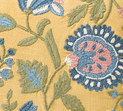 Bette Floral Reversible Embroidered Pillow