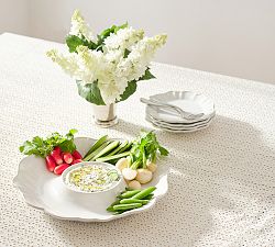 Monique Lhuillier Juliana Scalloped Chip &amp; Dip Server