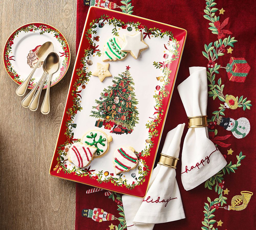 Nostalgic Christmas Icon Serving Platter by Pottery Barn