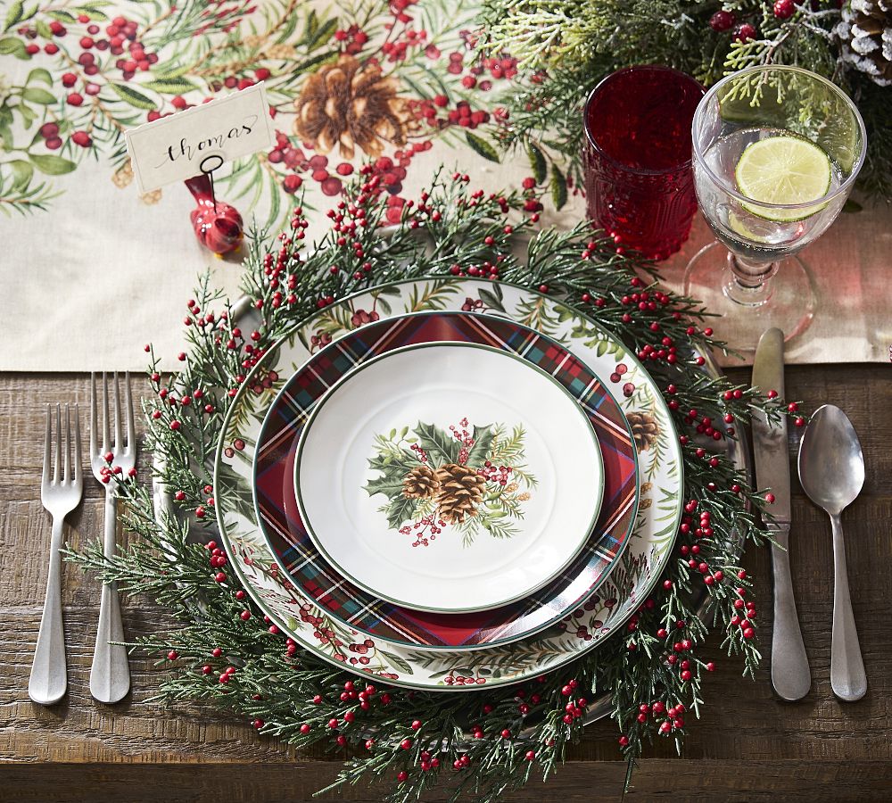 Holly Berry Stoneware Dinnerware Collection by Pottery Barn